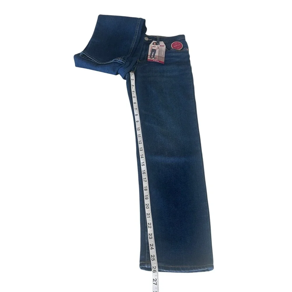 Levis Girls Low Pro‎ Relaxed Fit Mid Rise Stretch Jeans Blue Size 10 Reg NEW